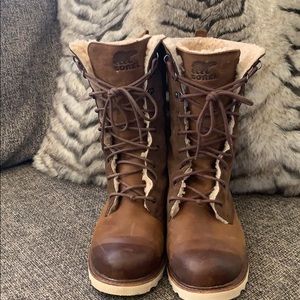Sorel Brown Wicked Work Boot Womens 